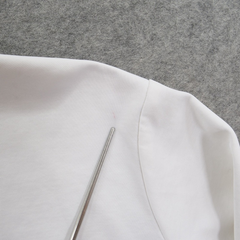 Lacoste Track Jacket Mens Extra Large White Beige Crocodile Logo Full Zip - Picture 9 of 11
